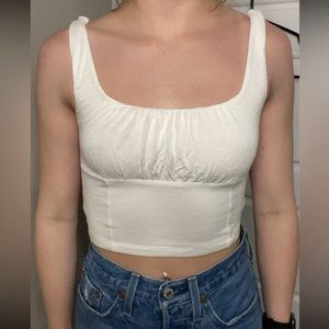 Altered State white Cropped tank top